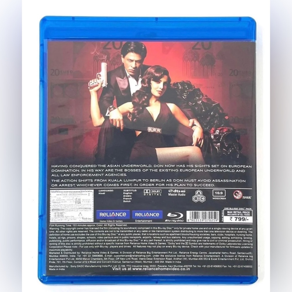 Set of 4 Blockbuster Bollywood Movies (Blu-ray) - Picture 8 of 13